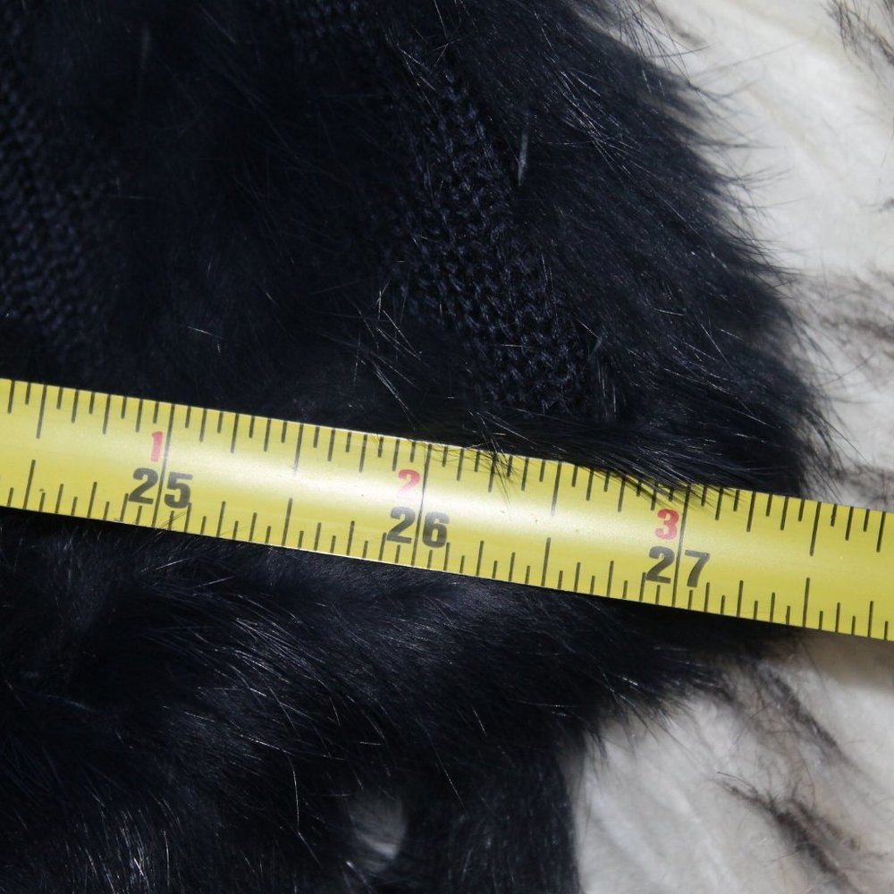 New MK Metric Knits Fur Collection 4 Neiman Marcus Rabbit Fur Poncho Cape - Picture 10 of 10